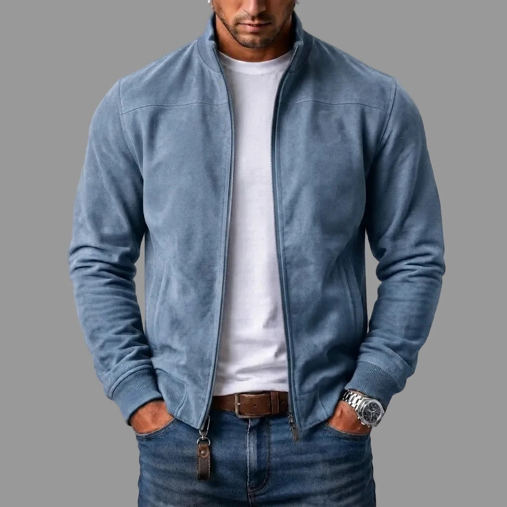 Varel | Kurtka bomber z zamszu