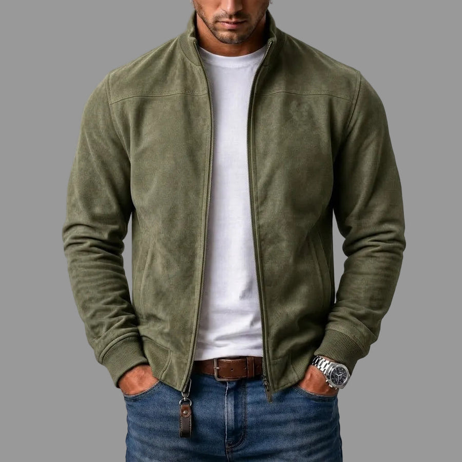Varel | Kurtka bomber z zamszu