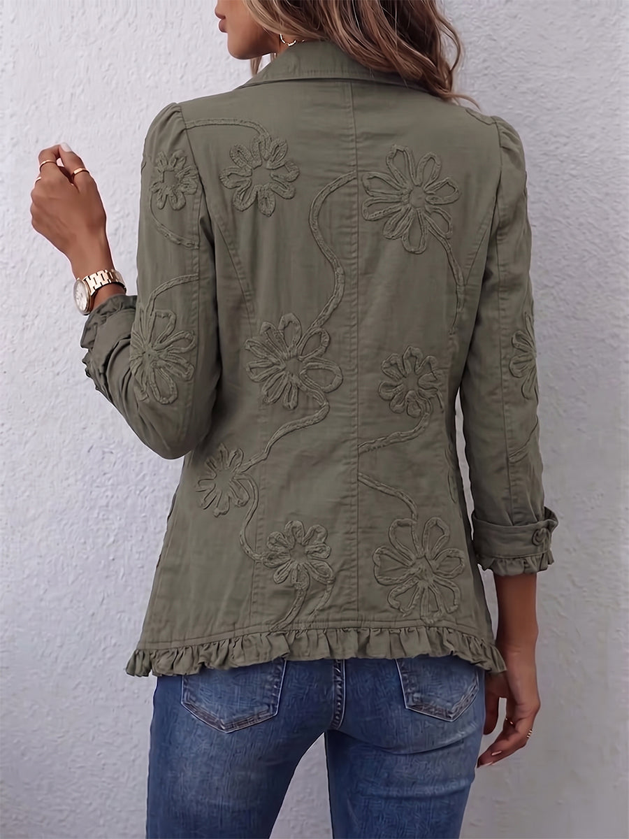 Claudine™ | Elegancka kwiecista kurtka